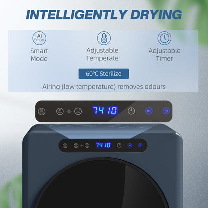 HOMCOM 5kg Compact 40-60℃  Tumble Dryer Blue