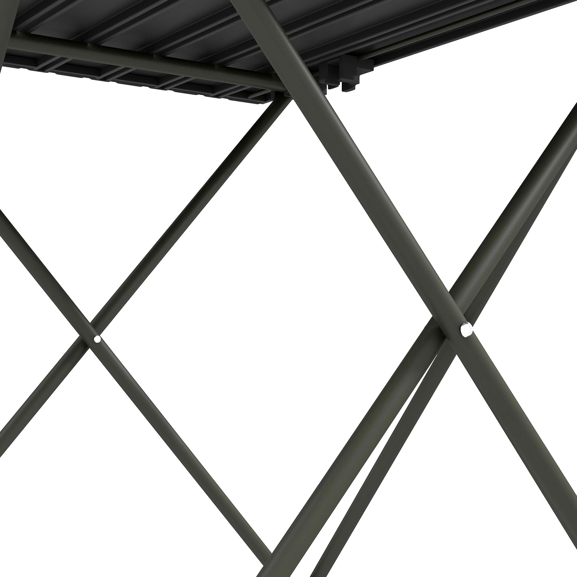 Outsunny Folding Camping Table, Lightweight Metal Picnic Table with Carry Bag, Foldable Table for Outdoor Camping, Picnic, Hiking, BBQ, Fishing, Black--ChewyGames-ChewyGames