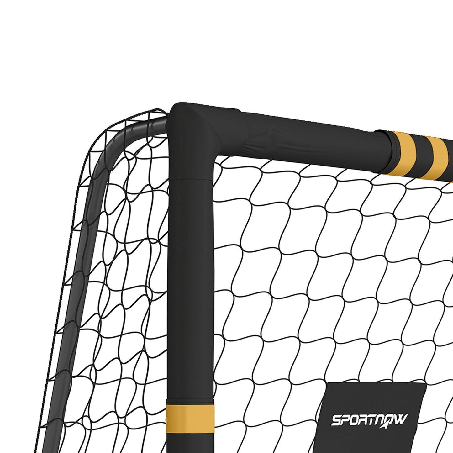 SPORTNOW Football Goal, 6 x 4ft Portable Football Net with EPE Foam Padding, PVC Tube Covers Ground Stakes and Metal Frame
