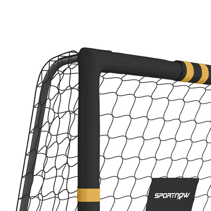 SPORTNOW Football Goal, 6 x 4ft Portable Football Net with EPE Foam Padding, PVC Tube Covers Ground Stakes and Metal Frame