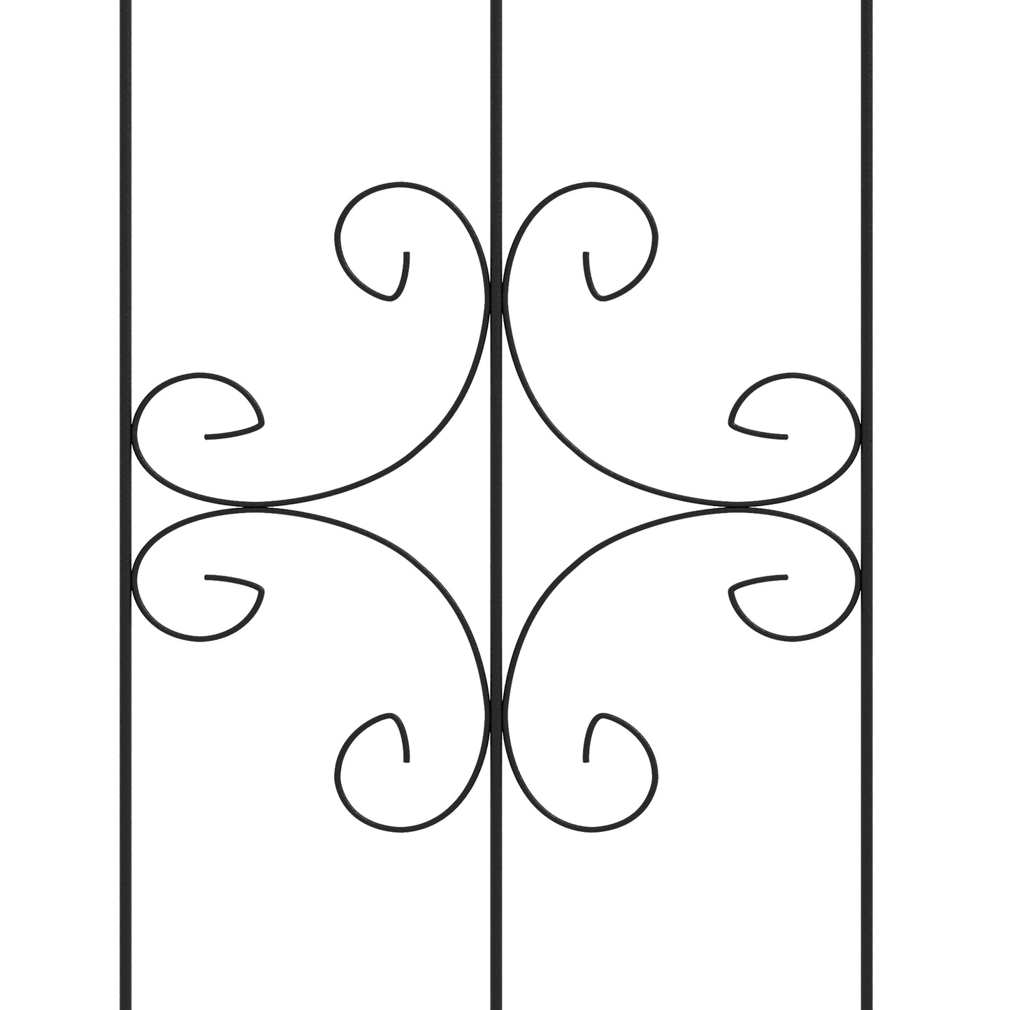Outsunny Set of Four Spiral Anchor Garden Trellis Panels