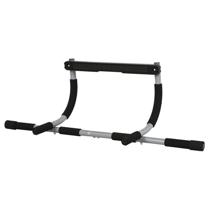 HOMCOM Doorway Pull up Bar, Door Frame Chin up Push up Bar for Home Gym Upper Body Workout, No Drilling or Screws, Grey