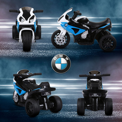 HOMCOM Electric Motorbike for Kids Ride on BMW Motorbike W/Headlights and Music, 6V, Blue