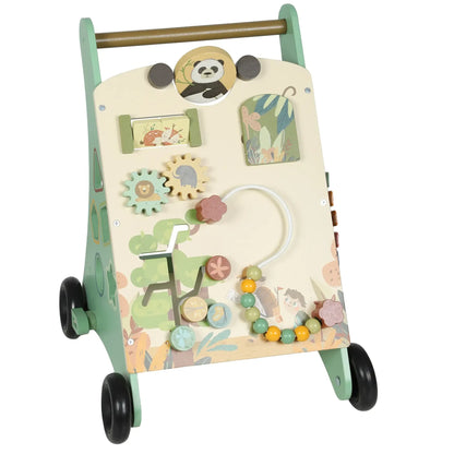 AIYAPLAY Wooden Baby Walker with Speed Control, Montessori-Inspired Centre