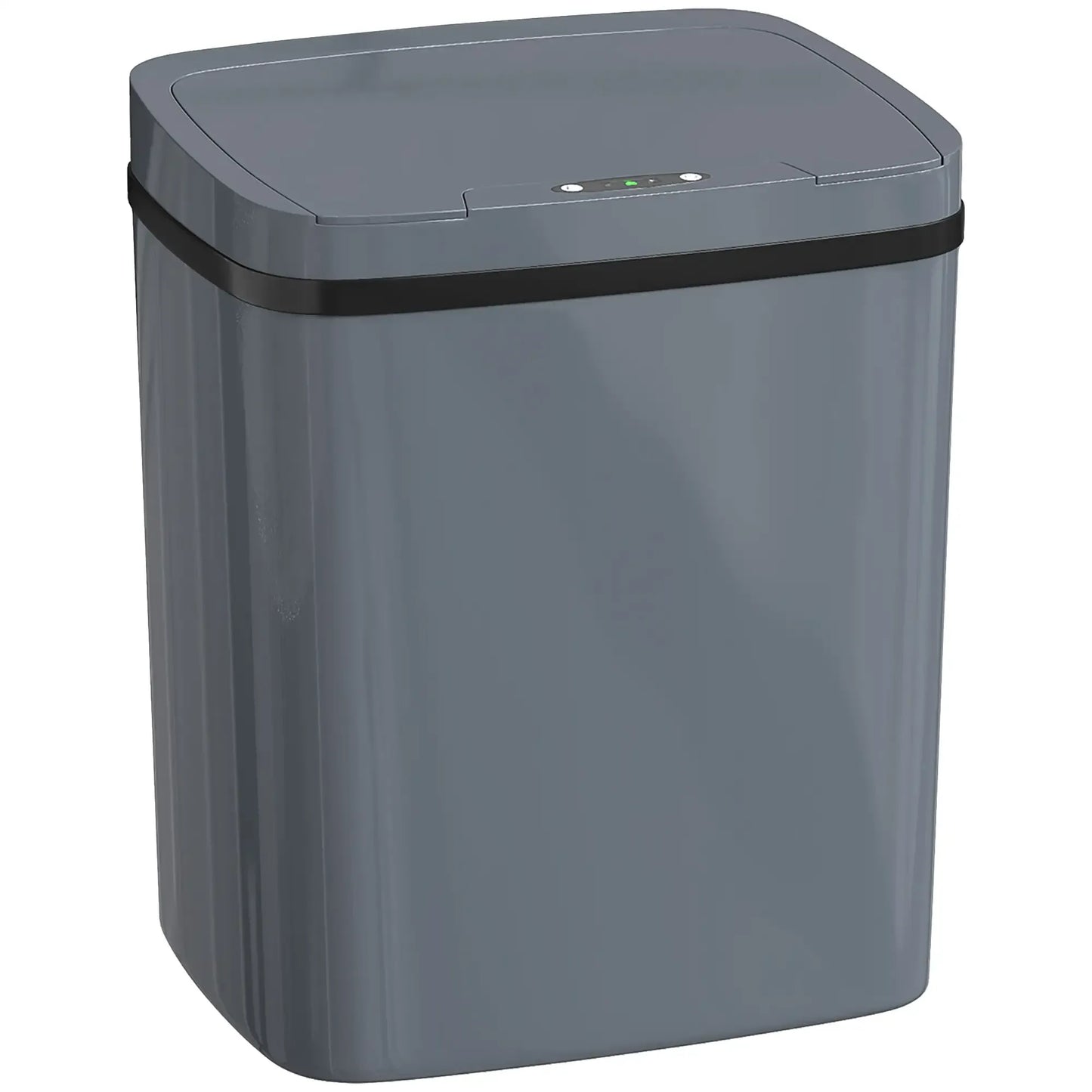 HOMCOM 15L Touchless Sensor Bin Automatic Kitchen Bathroom Rubbish Bin Grey