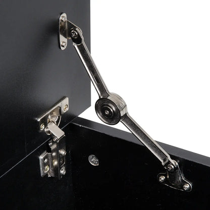 Storage Chest With Lid, 113L Storage Box Black