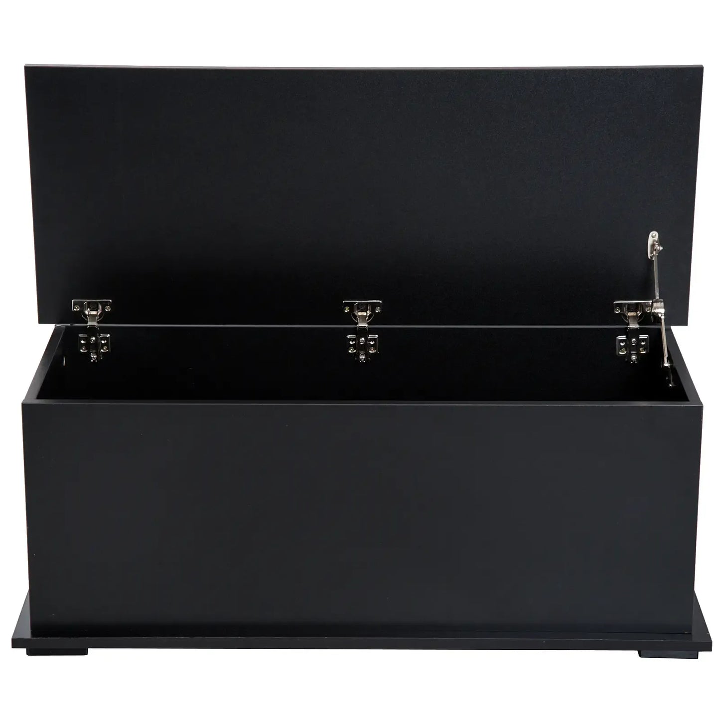 Storage Chest With Lid, 113L Storage Box Black