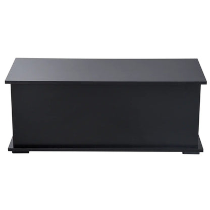 Storage Chest With Lid, 113L Storage Box Black