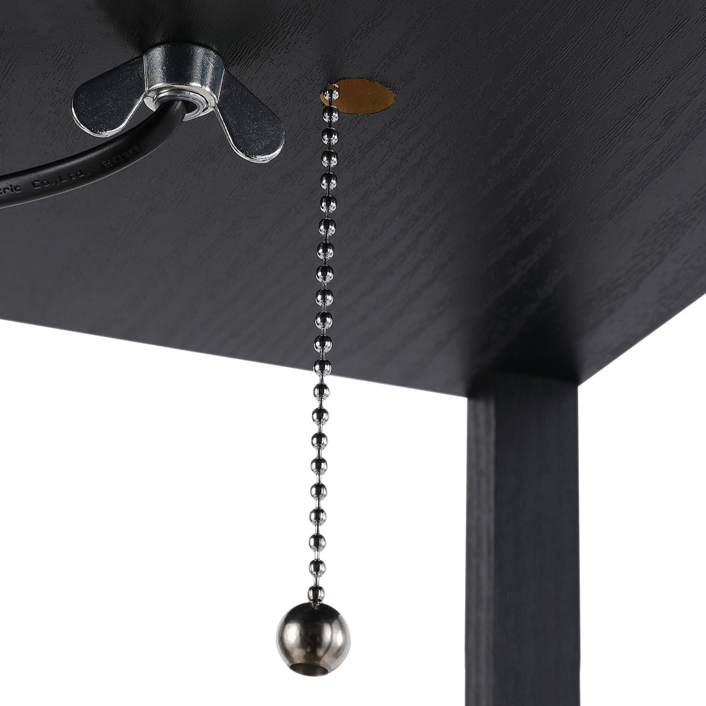 HOMCOM Three-Shelf Standing Lamps Set of 2 - Black