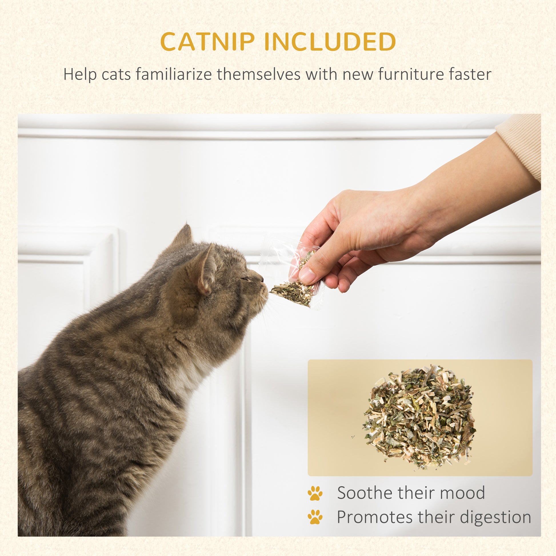 PawHut Two-In-One Cat House, Cat Scratching Board with Scratcher, Catnip, Cat Cardboard Scratcher for Indoor Cats--ChewyGames-ChewyGames