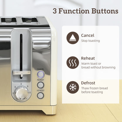 HOMCOM Retro 3000W Kettle and Toaster Set - Cream--ChewyGames-ChewyGames