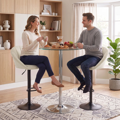 HOMCOM stool counter backs