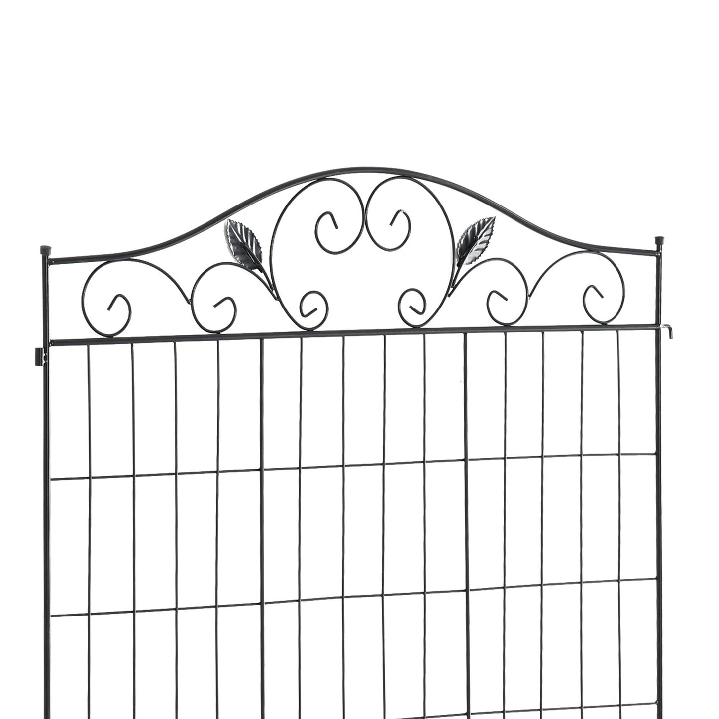 Outsunny Garden Decorative Fence 4 Panels 44in x 12ft Metal Wire Landscape Border Edging--ChewyGames-ChewyGames