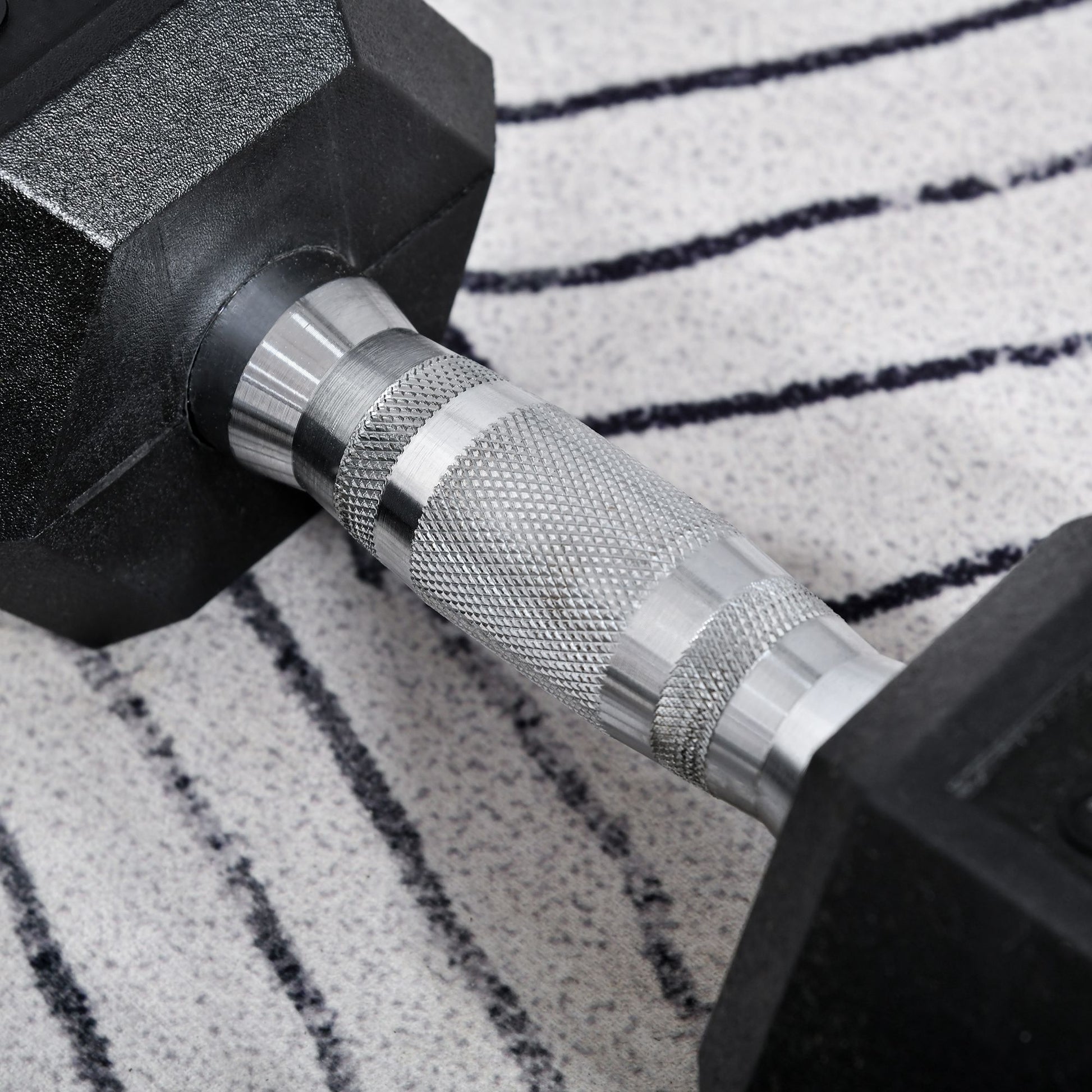 HOMCOM 2x8kg Hex Dumbbell Rubber Weights Sets Hexagonal Gym Fitness Lifting Home-Dumbbells-ChewyGames-ChewyGames