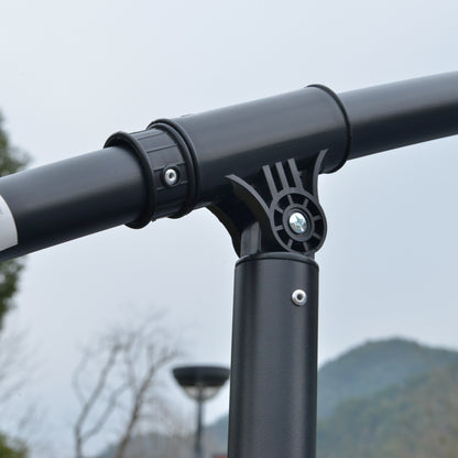 Outsunny 3m LED Light Overhanging Parasol - Grey
