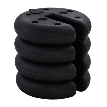Outsunny Pop up Canopy Weight Set of 4, Heavy Duty Sand Fillable Tent Leg Weights for Marquee Party Tent Canopy, Total 20kg