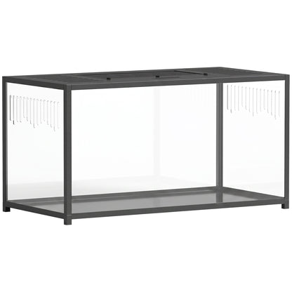 PawHut Large Hamster Cage, Chewproof Metal Rat Cage with Openable Top for Syrian Dwarf Hamster, Gerbil, 100 x 50 x 52.5 cm