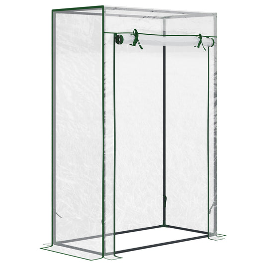 Outsunny Tomato Greenhouse with Roll-up Door, Mini Greenhouse with PVC Cover, Outdoor Grow House Small Green House for Yard, Balcony, Garden, 100 x 50 x 150cm, Transparent