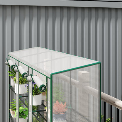 Outsunny 46 x 215cm Nine-Shelf Greenhouse