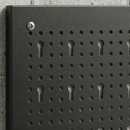 HOMCOM 38 Pcs Wall-Mounted Pegboard with 4 Boards, Garage Tool Storage Unit Black and Red