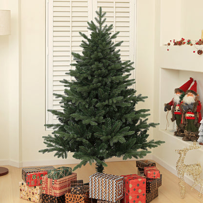 HOMCOM 5ft Artificial Spruce Christmas Tree - Green