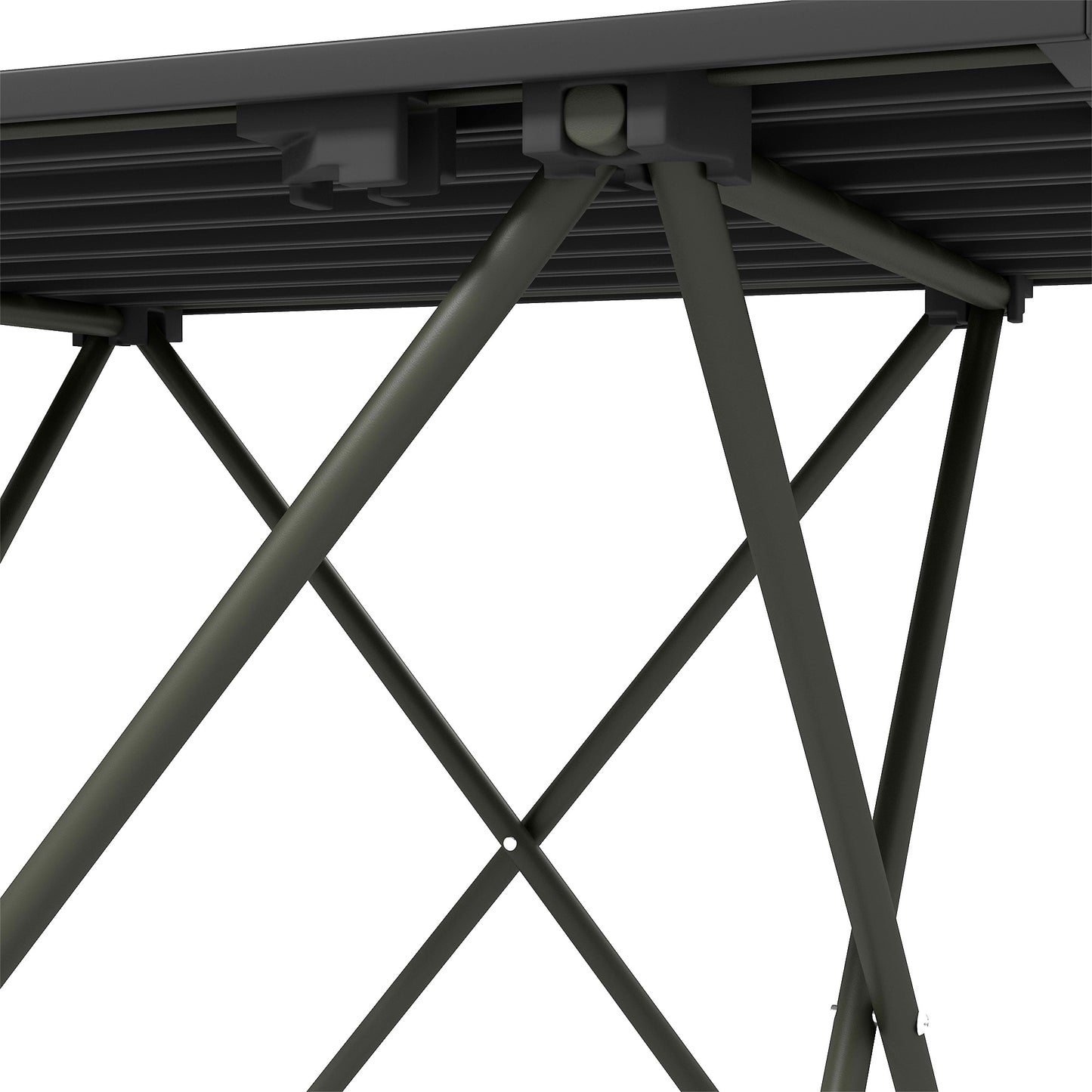 Outsunny Folding Camping Table, Lightweight Metal Picnic Table with Carry Bag, Foldable Table for Outdoor Camping, Picnic, Hiking, BBQ, Fishing, Black--ChewyGames-ChewyGames