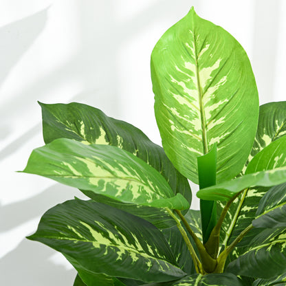 HOMCOM Artificial Evergreen Tree Fake Decorative Plant in Nursery Pot for Indoor Decor, 120cm