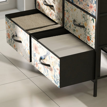 HOMCOM 8-Drawer Chest of Drawers - White
