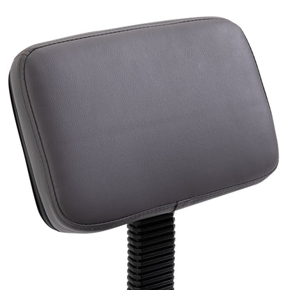 HOMCOM Beautician's Swivel Salon Chair w/ Padded Seat Back 5 Wheels Adjustable Height Salon Hairdressers Tattoo Spa Rolling Cushion Professional 35cm Grey--ChewyGames-ChewyGames