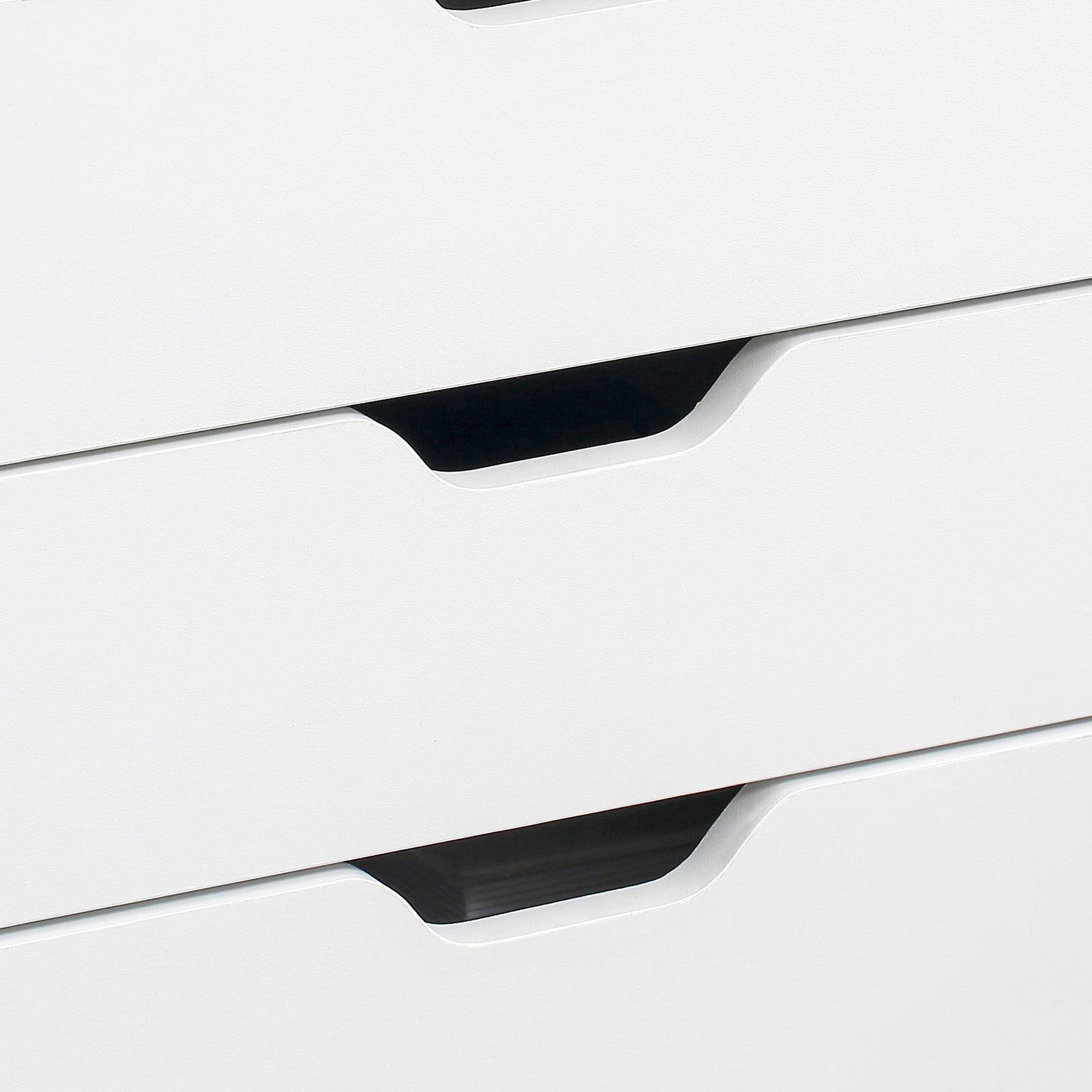 Vinsetto Seven-Drawer Filing Cabinet, with Wheels - White