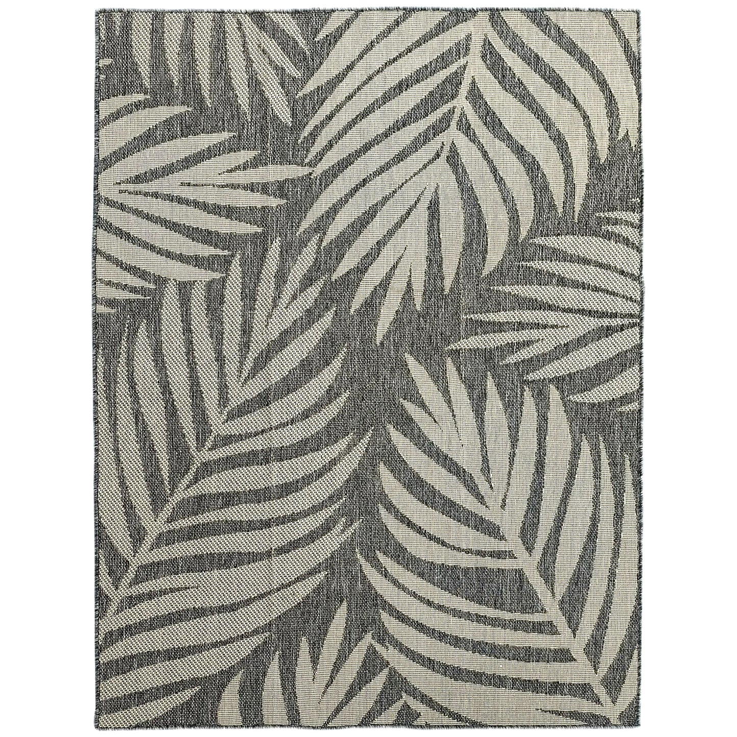HOMCOM UV Resistant Indoor & Outdoor Area Rug, Easy-Cleaning Machine Washable Rug for Patio, Garden, Kitchen, Bathroom or Living Room, 230 x 160 cm, Grey