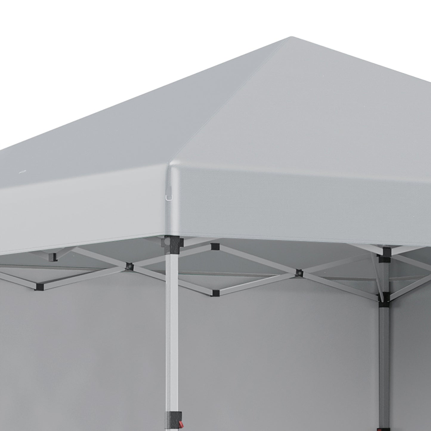 Outsunny 3 x 3 m Pop Up Gazebo, UPF 30+ Party Tent with 2 Sidewalls, Weight Bags and Wheeled Bag, Light Grey