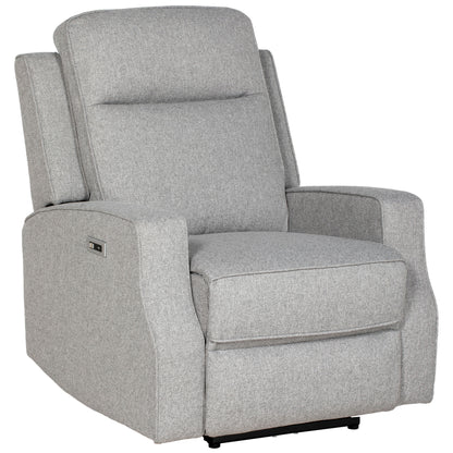 HOMCOM 150° Electric Reclining Chair, with USB port and Footrest - Grey
