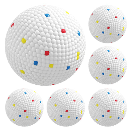 PawHut 6 Pack Dog Balls Toys Fits Aggressive Chewers, Indestructible Teething and Water ETPU Balls for Throw and Fetch