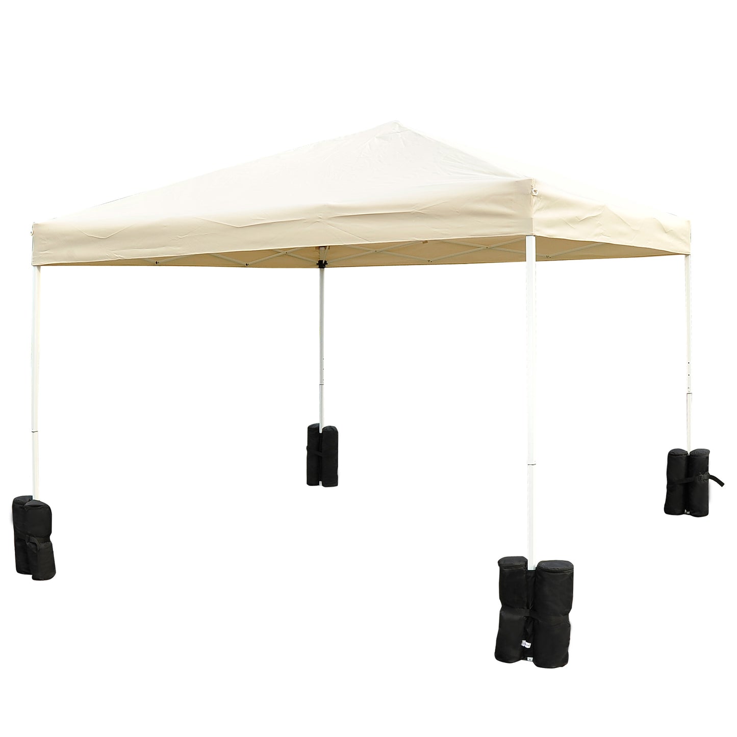 Outsunny 15 kg Heavy Duty Gazebo Weight Sand Bags, 4 pcs Leg Weights Marquee Tent Canopy Base for Trampoline Pop Up Gazebo Tent