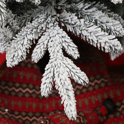 HOMCOM 7ft Snow-Covered Unlit Artificial Christmas Tree-Artificial Trees-ChewyGames-ChewyGames