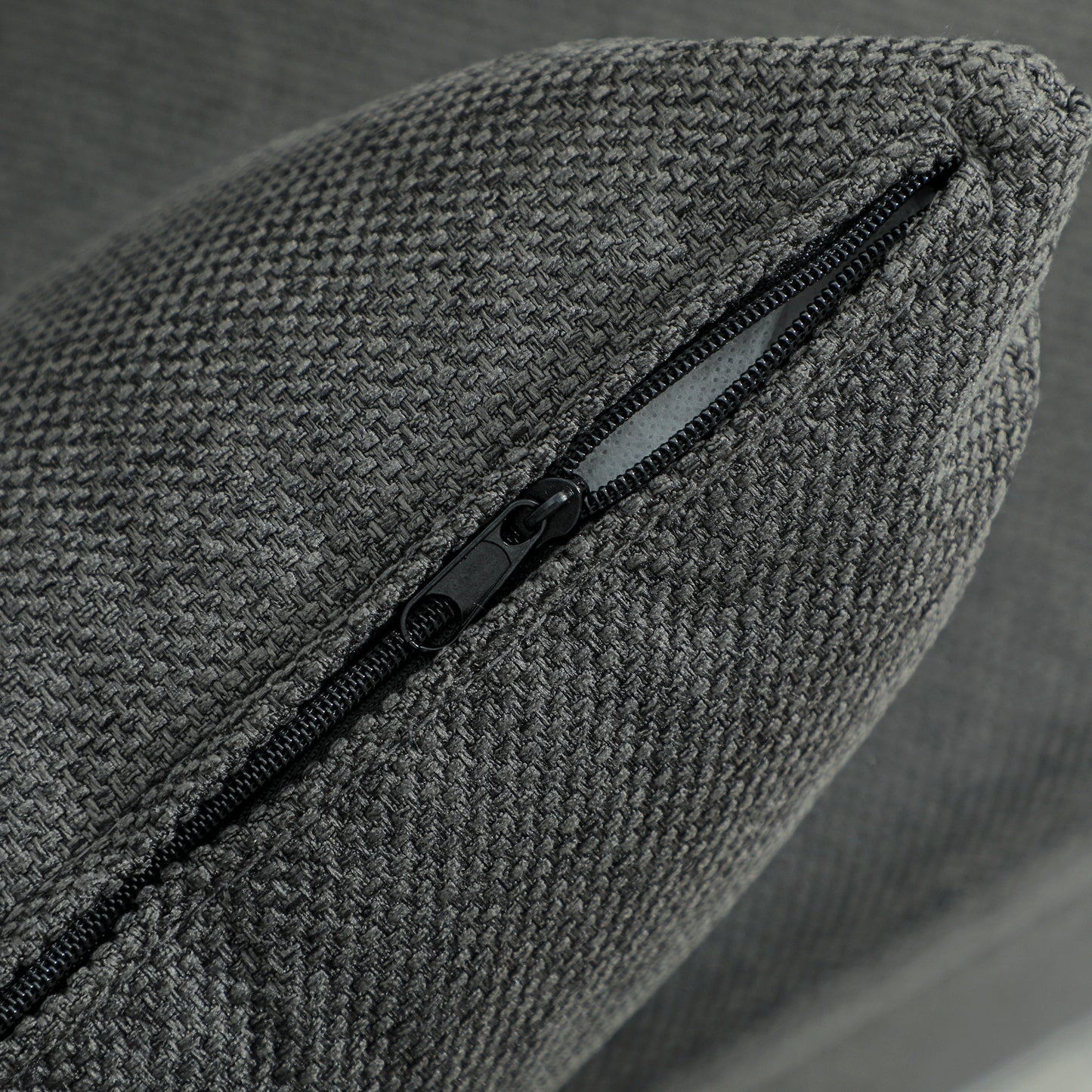 HOMCOM Three-Way Two-Seater Sofa Bed - Charcoal Grey