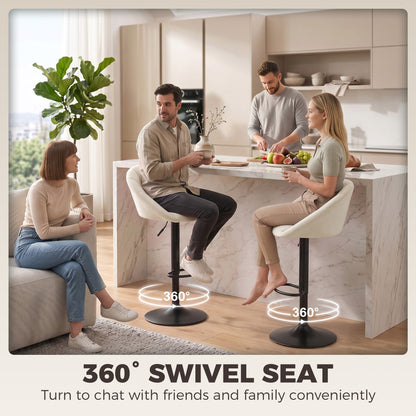 HOMCOM stool counter backs