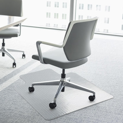HOMCOM Office Chair Mat for Carpeted Floor, 90 x 120 cm Clear Computer Desk Chair Mat, BPA and Phthalate Free, Non-Slip Floor Protector for Home Office