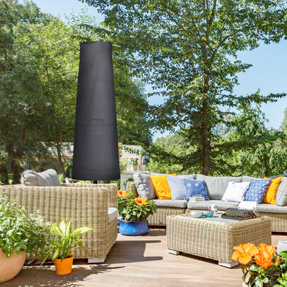 Outsunny Garden Parasol Cover, Waterproof Outdoor Cantilever Banana Umbrella Protector, 300D Oxford Fabric, 240 x 48/70 cm for 3 m Cantilever Parasol, Black
