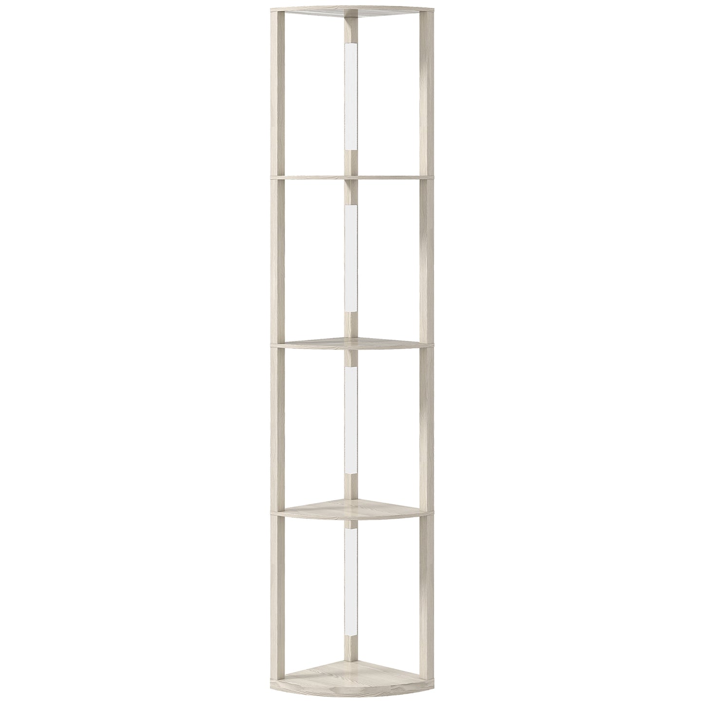 HOMCOM 4-Tier Corner Floor Lamp