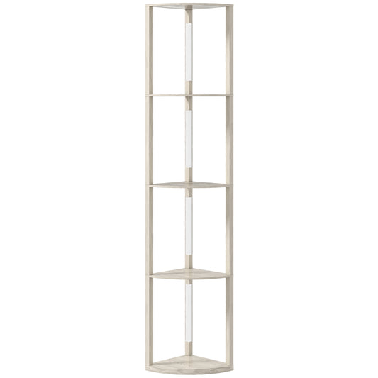 HOMCOM 4-Tier Corner Floor Lamp