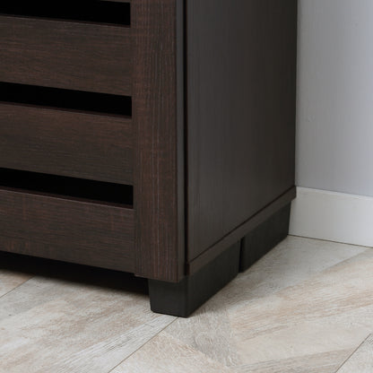 HOMCOM 15 Shoe Storage Cabinet - Wood-Effect