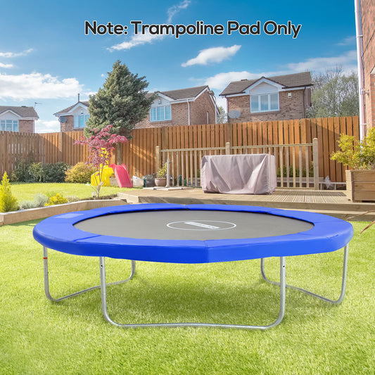HOMCOM 8ft Trampoline Pad, Φ244cm Trampoline Accessories Surround Pad Thick Foam Pads Padding Replacement Spare, Blue
