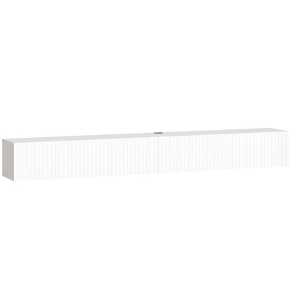 HOMCOM 80cm Floating TV Stand, Wall Mount TV Unit with Cable Management Hole, Fits up to 72" TV, White