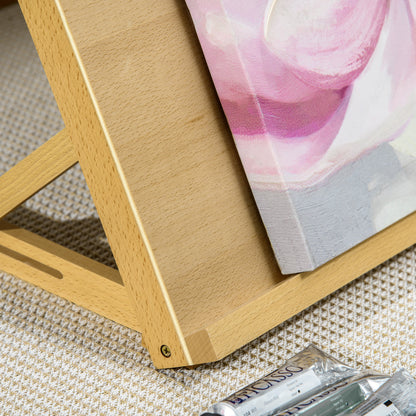 Vinsetto A2 Table Easel, Wooden Drawing Board, Adjustable Desktop Workstation Board for Artists & Crafters, Portable Beech Wood Table Top Box Easel for Painting, Sketching, Arts Crafts