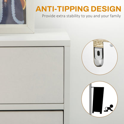 HOMCOM Three Drawer Slim Shoe Storage Cabinet, 12 Shoe Pairs - White--ChewyGames-ChewyGames