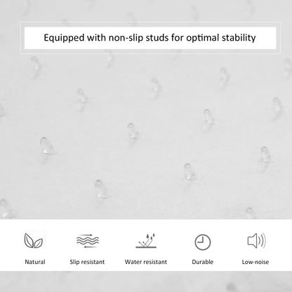HOMCOM Office Chair Mat for Carpeted Floor, 90 x 120 cm Clear Computer Desk Chair Mat, BPA and Phthalate Free, Non-Slip Floor Protector for Home Office