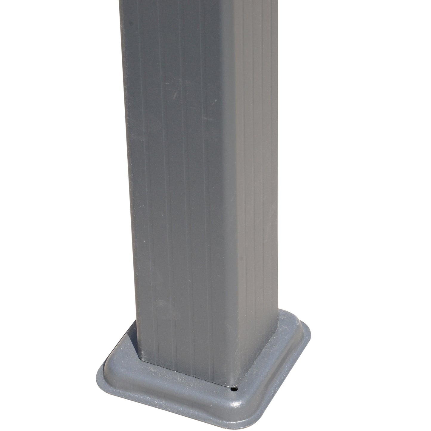 Outsunny 3m x 3m Pergola - Retractable Aluminium 3x3 Garden Shade for Outdoor BBQ & Gatherings, Family Use, Brown