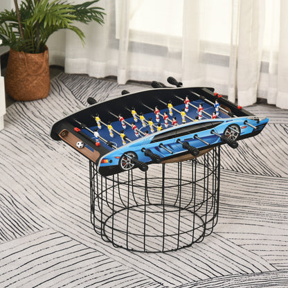 HOMCOM 29 Inch Mini Tabletop Football Foosball Gaming Table  Play Fun Game 74.5L x 36.1W x 12H CM